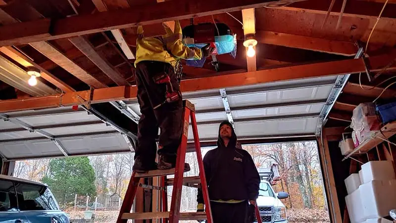 Garage door maintenance and tune-up